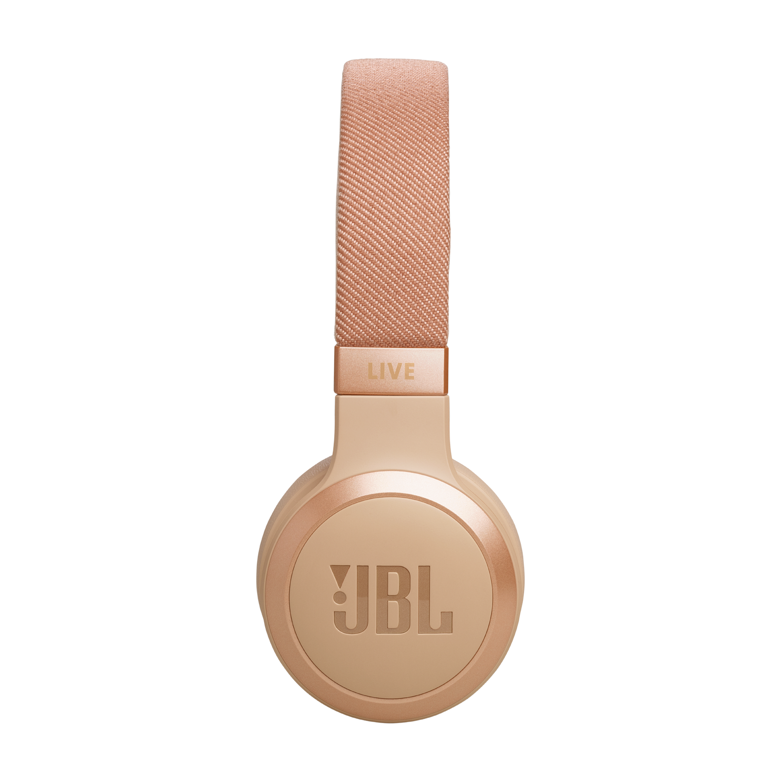 JBL Live 670NC - Sandstone - Wireless On-Ear Headphones with True Adaptive Noise Cancelling - Left